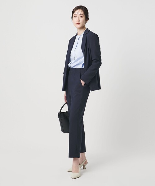 UNITED ARROWS（ユナイテッドアローズ）の「ダブルクロス スリムパンツ ‐ストレッチ ウォッシャブル‐（スラックス・レディース・ネイビー/ダークグレー・40/38/36/34）」の10枚目の写真