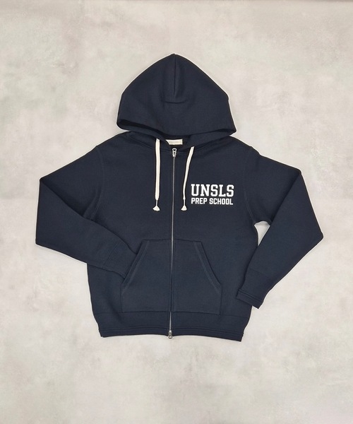 UN-USELESS(アンユースレス)の「【UN-USELESS】アンユースレス/ UNSLS PREP LOGO HOODED SWKNIT(パーカー・メンズ・グレー/ブラック/ネイビー・MEDIUM/LARGE/X-LARGE/SMALL)」の5枚目の写真