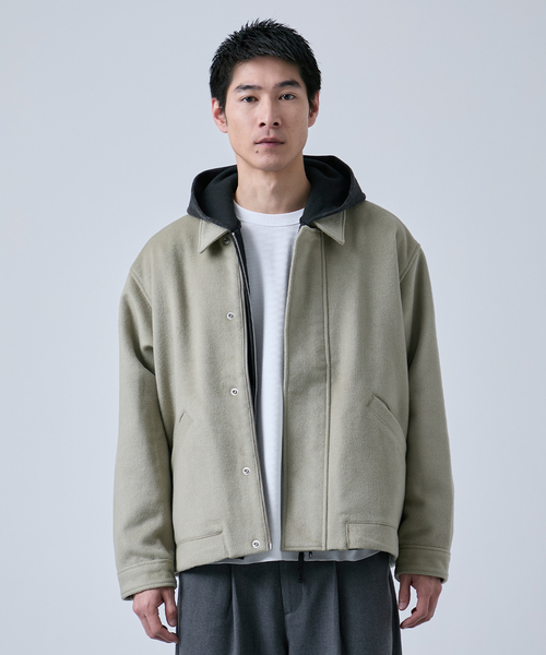 RED KAP(レッドキャップ)の「RED KAP別注 ウールライクブルゾン(その他アウター・メンズ・ネイビー/ブラック/ベージュ・MEDIUM/LARGE)」の2枚目の写真