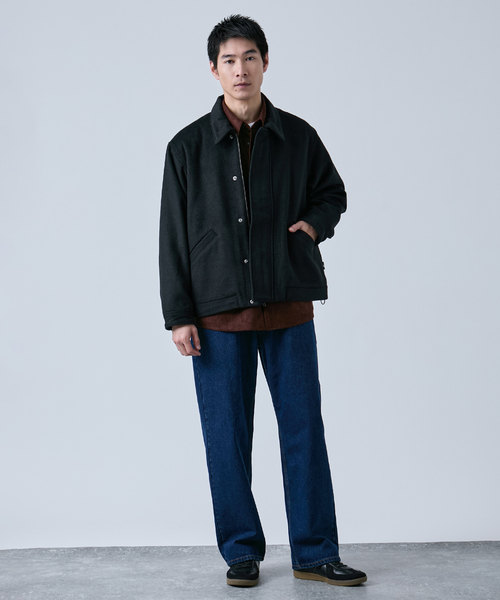 RED KAP(レッドキャップ)の「RED KAP別注 ウールライクブルゾン(その他アウター・メンズ・ネイビー/ブラック/ベージュ・MEDIUM/LARGE)」の4枚目の写真