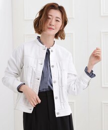 grove（グローブ）の「着心地軽やか、動きやすいストレッチデニムジャケット（デニムジャケット）」