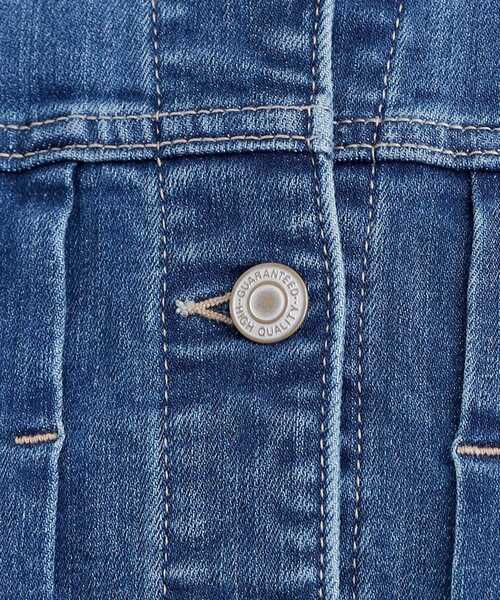 grove(グローブ)の「着心地軽やか、動きやすいストレッチデニムジャケット(デニムジャケット・レディース・オフホワイト/ブルー系その他/ネイビー/ブルー・02/03/04/01/05)」の12枚目の写真