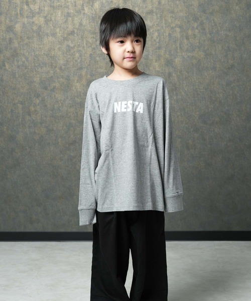 NESTA(ネスタ)の「【NESTA/ネスタ】オーバーサイズ BIG ロンT(Tシャツ/カットソー・キッズ・グレー系その他/ブラック/杢グレー/ブラック系その他/オフホワイト/ホワイト系その他/チャコール/グレー系その他2・160/150/140/130/120/110)」の17枚目の写真