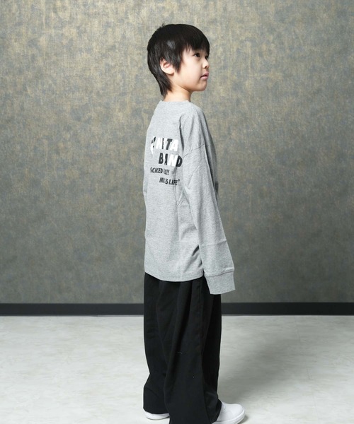 NESTA(ネスタ)の「【NESTA/ネスタ】オーバーサイズ BIG ロンT(Tシャツ/カットソー・キッズ・グレー系その他/ブラック/杢グレー/ブラック系その他/オフホワイト/ホワイト系その他/チャコール/グレー系その他2・160/150/140/130/120/110)」の20枚目の写真