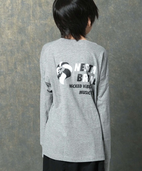 NESTA(ネスタ)の「【NESTA/ネスタ】オーバーサイズ BIG ロンT(Tシャツ/カットソー・キッズ・グレー系その他/ブラック/杢グレー/ブラック系その他/オフホワイト/ホワイト系その他/チャコール/グレー系その他2・160/150/140/130/120/110)」の22枚目の写真