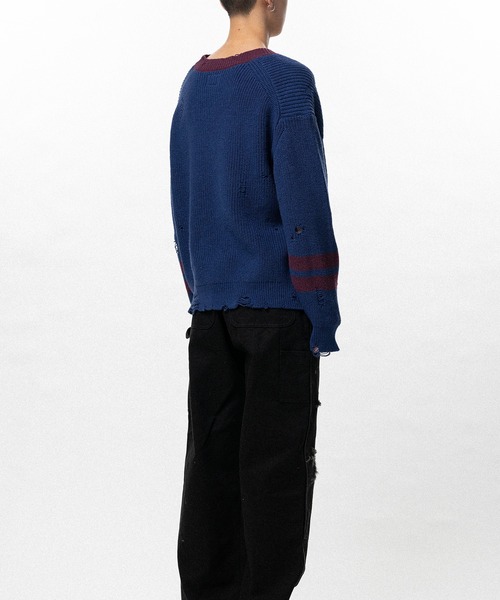 KAMIYA（カミヤ）の「School V-neck Sweater（ニット/セーター・メンズ・ブラック・M/S）」の9枚目の写真