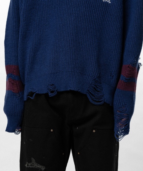 KAMIYA（カミヤ）の「School V-neck Sweater（ニット/セーター・メンズ・ブラック・M/S）」の10枚目の写真