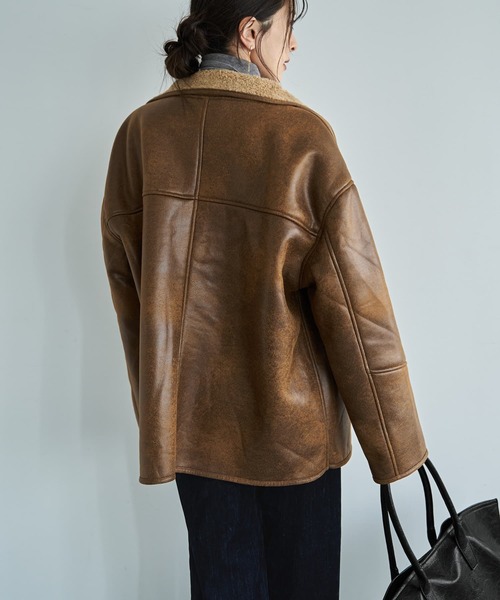 スタイルデリ ムートンコート 新品 フェイクムートンオーバーコート（ムートンコート）｜STYLE DELI