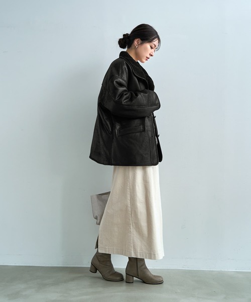 フェイクムートンオーバーコート（ムートンコート）｜STYLE DELI