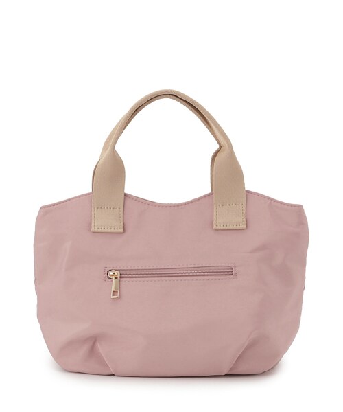 ITS'DEMO（イッツデモ）の「リボン刺繍ミニトート（ハンドバッグ・レディース・ブラック/ベージュ/ピンク系・00）」の14枚目の写真