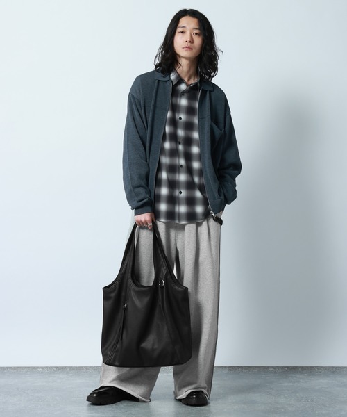 RAGEBLUE(レイジブルー)の「Tassel Zipp Synthetic Leather Tote Bag/タッセルジップ シンセティックレザートートバッグ(トートバッグ・メンズ・ブラウン/ブラック/ブラック系その他・FREE)」の22枚目の写真