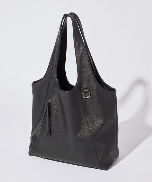 RAGEBLUE(レイジブルー)の「Tassel Zipp Synthetic Leather Tote Bag/タッセルジップ シンセティックレザートートバッグ(トートバッグ・メンズ・ブラウン/ブラック/ブラック系その他・FREE)」の13枚目の写真
