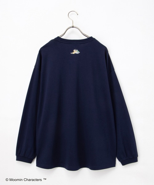 Honeys(ハニーズ)の「ムーミン/長袖チュニック(Tシャツ/カットソー・レディース・ライトベージュ/ホワイト×ブラック/レッド/ネイビー・M/LL/L)」の15枚目の写真
