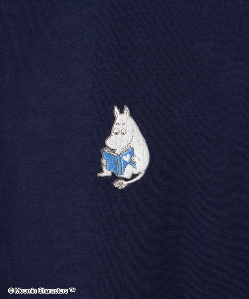 Honeys(ハニーズ)の「ムーミン/長袖チュニック(Tシャツ/カットソー・レディース・ライトベージュ/ホワイト×ブラック/レッド/ネイビー・M/LL/L)」の16枚目の写真