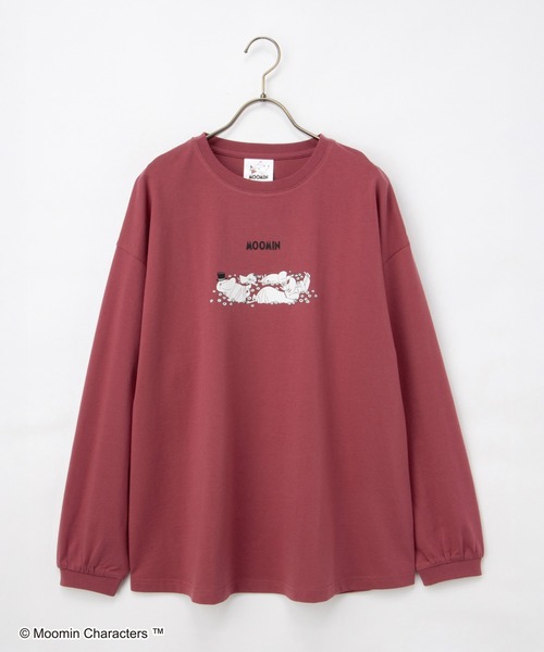 Honeys(ハニーズ)の「ムーミン/長袖チュニック(Tシャツ/カットソー・レディース・ライトベージュ/ホワイト×ブラック/レッド/ネイビー・M/LL/L)」の20枚目の写真