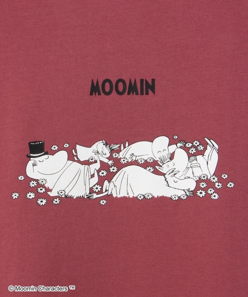 Honeys(ハニーズ)の「ムーミン/長袖チュニック(Tシャツ/カットソー・レディース・ライトベージュ/ホワイト×ブラック/レッド/ネイビー・M/LL/L)」の22枚目の写真