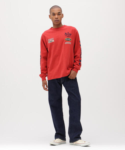AVIREX（アヴィレックス）の「《A.A.R.C》EMBROIDERY L/S T-SHIRT / エンブロイダリー ロングスリーブ ティーシャツ / AVIREX / アヴィレックス（Tシャツ/カットソー・メンズ・キナリ/レッド/チャコールグレー・L/M/2XL/XL）」の12枚目の写真