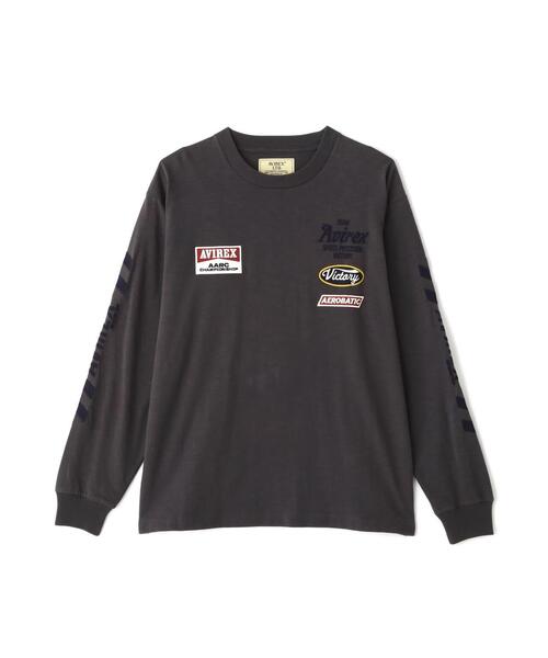 AVIREX（アヴィレックス）の「《A.A.R.C》EMBROIDERY L/S T-SHIRT / エンブロイダリー ロングスリーブ ティーシャツ / AVIREX / アヴィレックス（Tシャツ/カットソー・メンズ・キナリ/レッド/チャコールグレー・L/M/2XL/XL）」の20枚目の写真