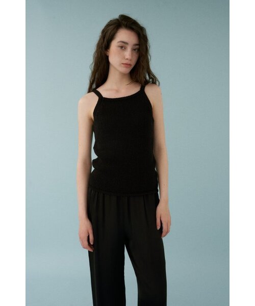 MUARMUS(ムアルムス)の「Sea Cotton Sleeveless Knit - Black(Tシャツ/カットソー・レディース・その他・FREE)」の1枚目の写真