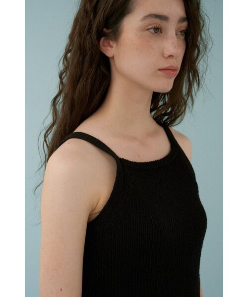 MUARMUS(ムアルムス)の「Sea Cotton Sleeveless Knit - Black(Tシャツ/カットソー・レディース・その他・FREE)」の2枚目の写真