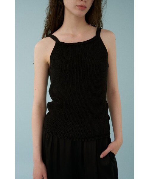 MUARMUS(ムアルムス)の「Sea Cotton Sleeveless Knit - Black(Tシャツ/カットソー・レディース・その他・FREE)」の3枚目の写真