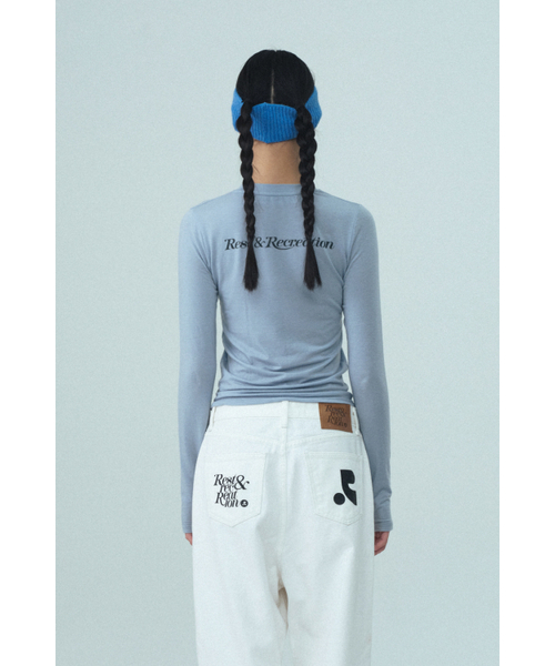 Rest&Recreation(レストアンドレクリエーション)の「LOGO KNIT HAIR BAND - BLUE(スポーツグッズ・レディース・その他・ONE SIZE)」の3枚目の写真