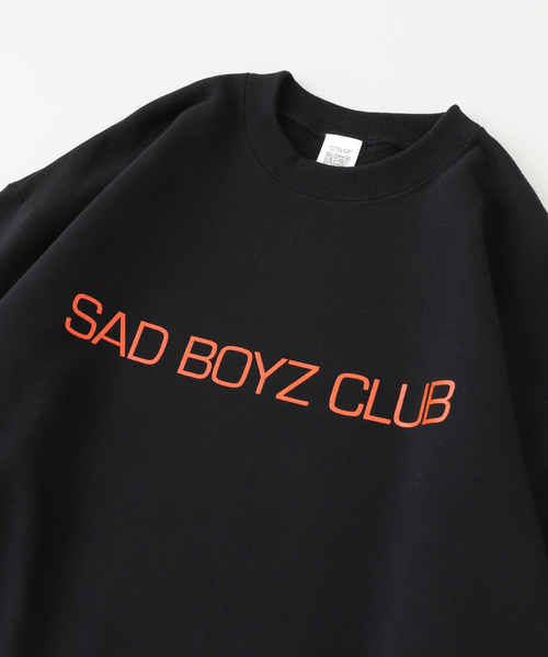 417 EDIFICE（フォーワンセブンエディフィス）の「【Mosey×417】 SAD BOYZ CLUB C/Nスウェット（スウェット・メンズ・ブラック・MEDIUM）」の6枚目の写真