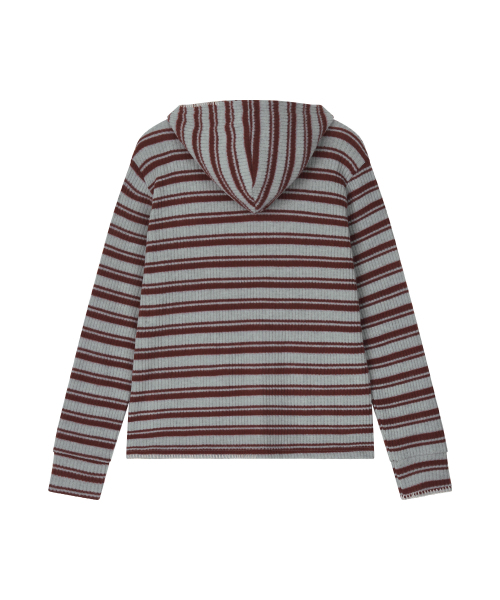 NOSCOULEURS（ノクルールズ）の「UL KNIT ZIP HOODIE 02 BROWN（パーカー・メンズ・その他・1/2）」の2枚目の写真