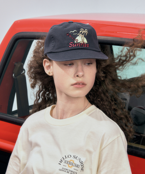 HELLO SUNRISE（ハローサンライズ）の「Palm Tree Logo 6Panel Cap_Charcoal（キャップ・レディース・その他・OS）」の7枚目の写真