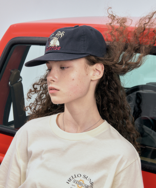 HELLO SUNRISE（ハローサンライズ）の「Palm Tree Logo 6Panel Cap_Charcoal（キャップ・レディース・その他・OS）」の8枚目の写真
