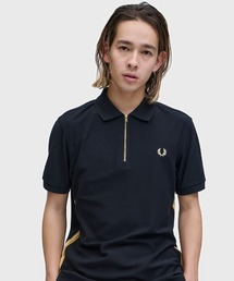 フレッドペリー ポロシャツ　ブラック FRED PERRY｜フレッドペリーのポロシャツ（ブラック/黒色系・無地