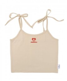 ambler（エムブラー）の「ラブベア リボンスリーブレストップ AN101 (ベージュ)（Tシャツ/カットソー）」
