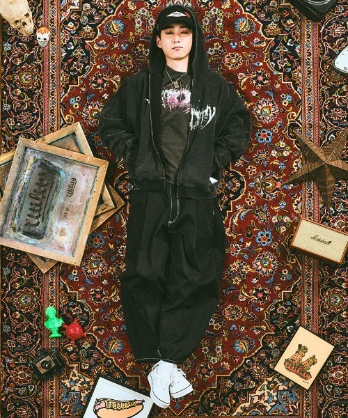 EFFECTEN（エフェクテン）の「mlt5577-Utility metal logo L-S Tee カットソー(efsal-05)（Tシャツ/カットソー・メンズ・ブラック/ブルーグレー/ホワイト・S/XL/L/M）」の4枚目の写真