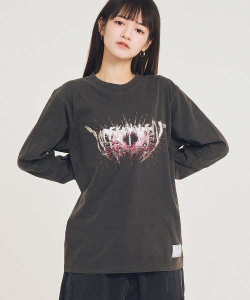 EFFECTEN（エフェクテン）の「mlt5577-Utility metal logo L-S Tee カットソー(efsal-05)（Tシャツ/カットソー・メンズ・ブラック/ブルーグレー/ホワイト・S/XL/L/M）」の12枚目の写真