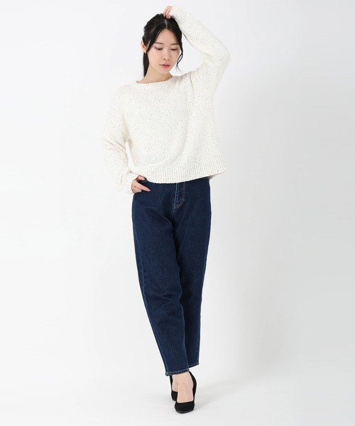 STRAWBERRY-FIELDS（ストロベリーフィールズ）の「シャインコットン_スパンコールニット（ニット/セーター・レディース・オフホワイト・2）」の9枚目の写真