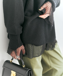 Spick & Span | 《追加4》チュールドットチュニックプルオーバー(Tシャツ/カットソー)