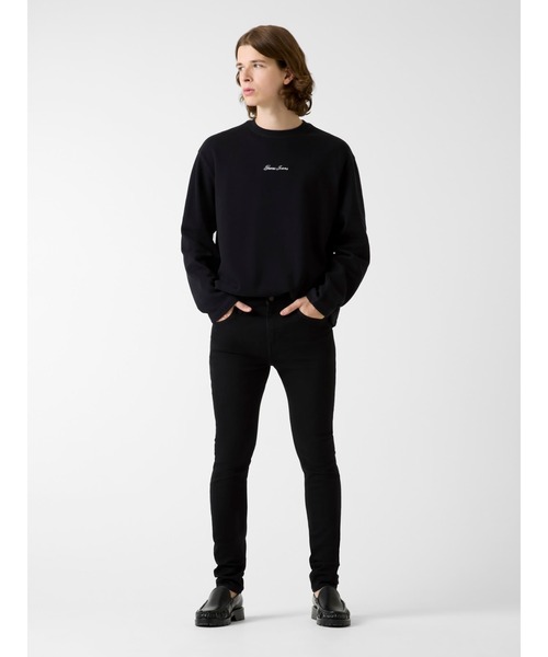 GUESS JEANS（ゲスジーンズ）の「GUESS JEANS Long Sleeves Boxy Cropped Ottoman（ニット/セーター・メンズ・ブラック/ホワイト・SMALL/MEDIUM/LARGE/X-LARGE）」の8枚目の写真