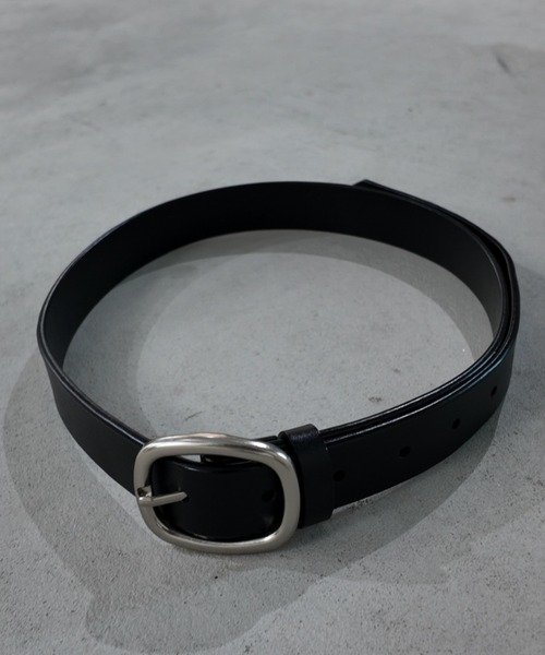 Auntie Rosa Holiday（アンティローザホリデー）の「リアルレザーラウンドバックルベルト（ベルト・レディース・ブラック・FREE）」の6枚目の写真