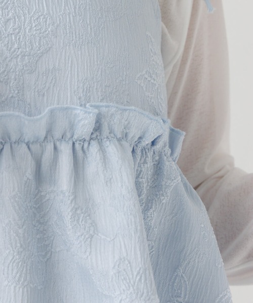 flower(フラワー)の「グロスフルールビスチェ(キャミソール・レディース・アイボリー/ブルー・FREE)」の11枚目の写真