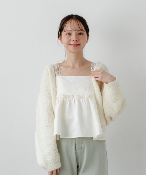 flower(フラワー)の「グロスフルールビスチェ(キャミソール・レディース・アイボリー/ブルー・FREE)」の18枚目の写真