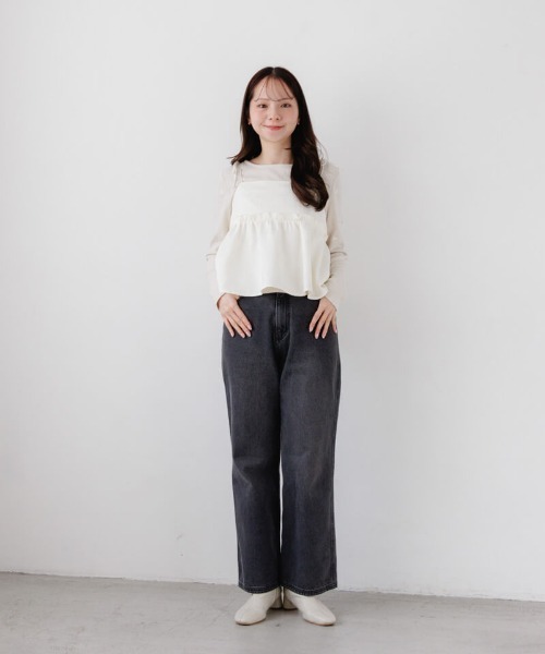 flower(フラワー)の「グロスフルールビスチェ(キャミソール・レディース・アイボリー/ブルー・FREE)」の14枚目の写真