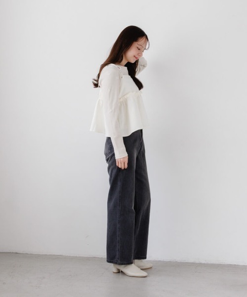 flower(フラワー)の「グロスフルールビスチェ(キャミソール・レディース・アイボリー/ブルー・FREE)」の15枚目の写真