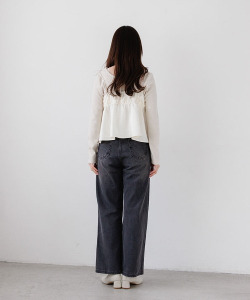 flower(フラワー)の「グロスフルールビスチェ(キャミソール・レディース・アイボリー/ブルー・FREE)」の16枚目の写真