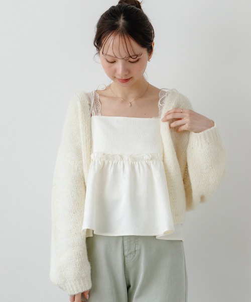 flower(フラワー)の「グロスフルールビスチェ(キャミソール・レディース・アイボリー/ブルー・FREE)」の17枚目の写真