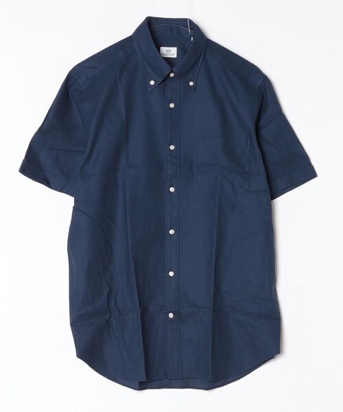 BEAMS HEART（ビームスハート）の「カラミ ボタンダウン ショートスリーブシャツ（シャツ/ブラウス・メンズ・ブルー/サックスブルー/ホワイト/ネイビー・X-LARGE/LARGE/MEDIUM/SMALL）」の2枚目の写真