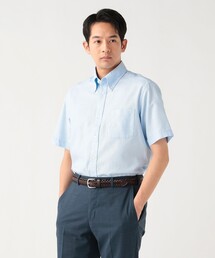 【7/9値下げ】カラミ ショートスリーブ ボタンダウンシャツ【クールビズ】