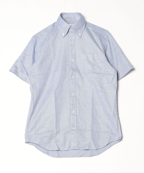 BEAMS HEART（ビームスハート）の「カラミ ボタンダウン ショートスリーブシャツ（シャツ/ブラウス・メンズ・ブルー/サックスブルー/ホワイト/ネイビー・X-LARGE/LARGE/MEDIUM/SMALL）」の4枚目の写真