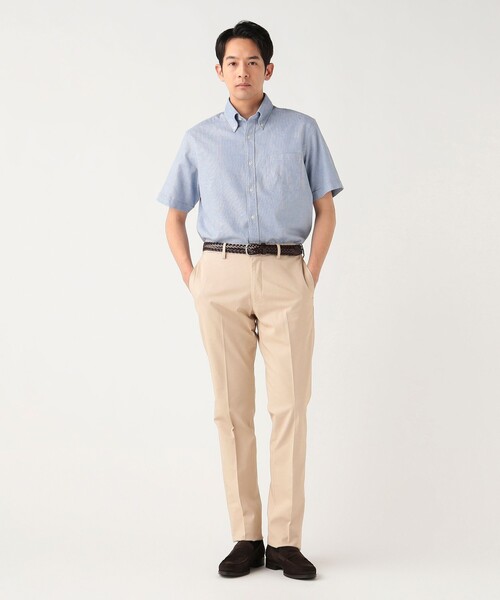 BEAMS HEART(ビームスハート)の「【7/9値下げ】カラミ ショートスリーブ ボタンダウンシャツ【クールビズ】(シャツ/ブラウス・メンズ・ブルー/サックスブルー/ホワイト/ネイビー・X-LARGE/LARGE/MEDIUM/SMALL)」の10枚目の写真