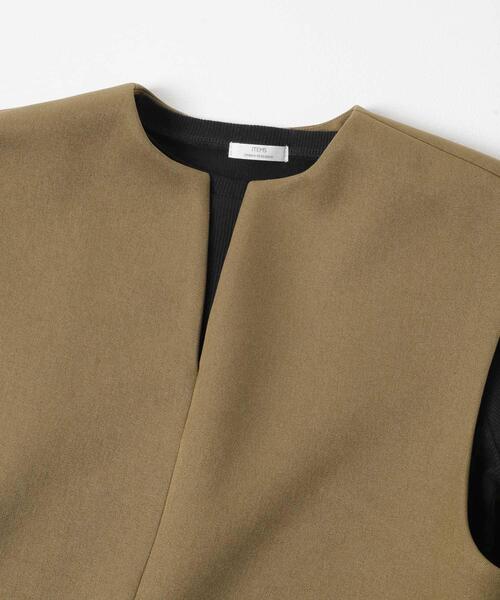 ITEMS URBANRESEARCH（アイテムズ アーバンリサーチ）の「『イージーケア』ボンディングベストセットアップ(楽着シリーズ)（セットアップ・レディース・ブルー系その他/ブラウン系その他・FREE）」の10枚目の写真