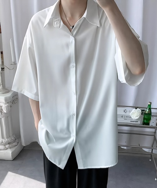 セール】オーバーサイズ半袖シャツ/ユニセックス（シャツ/ブラウス